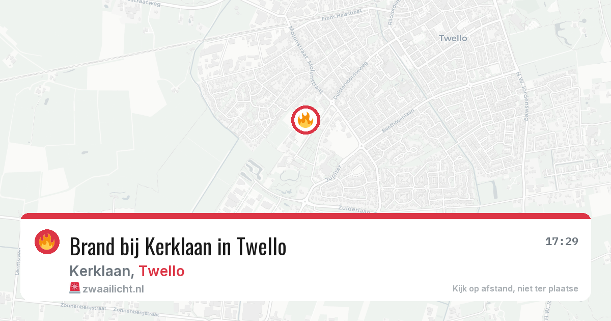 Brand bij Kerklaan in Twello — 30 jun 2026