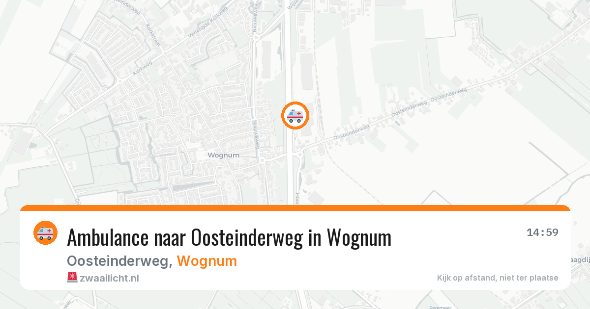 Ambulance naar Oosteinderweg in Wognum — 27 mei 2026
