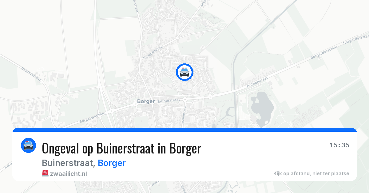 Ongeval op Buinerstraat in Borger — 20 apr 2026