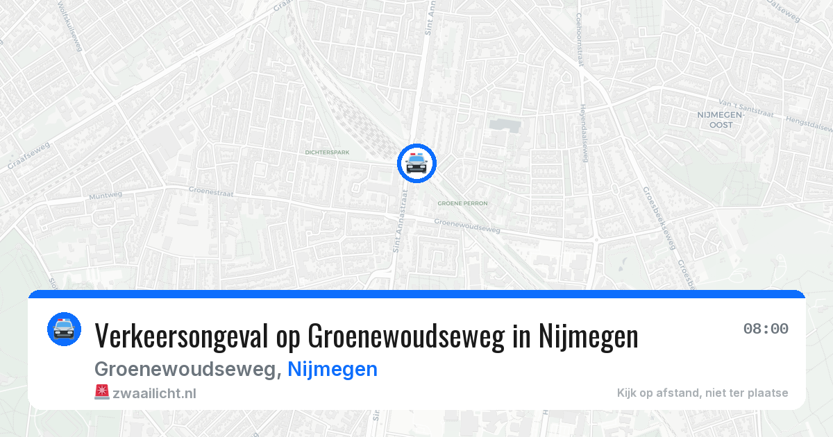 Verkeersongeval op Groenewoudseweg in Nijmegen — 14 jul 2026