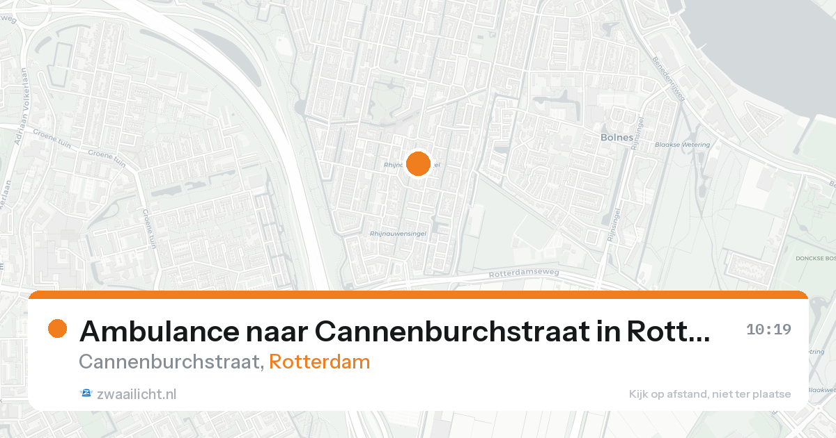 Ambulance naar Cannenburchstraat in Rotterdam — 15 aug 2026
