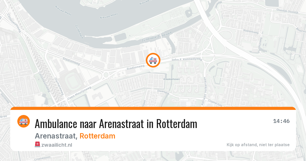 Ambulance naar Arenastraat in Rotterdam — 1 jul 2026