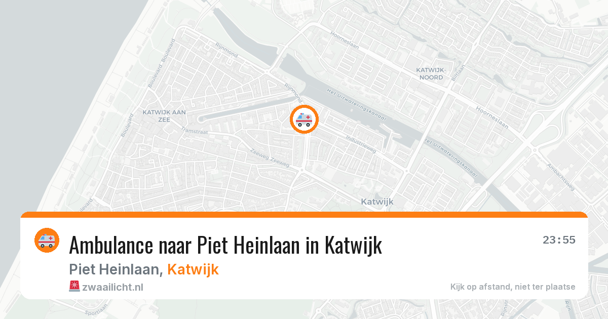 Ambulance naar Piet Heinlaan in Katwijk — 24 jun 2026