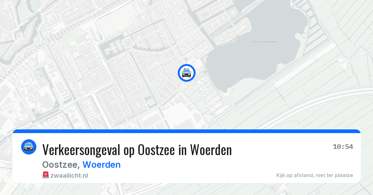 Verkeersongeval op Oostzee in Woerden — 22 jun 2026