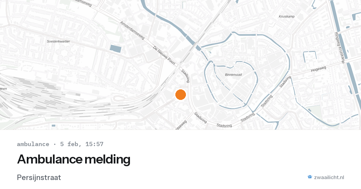 Ambulance melding — 5 feb 2026