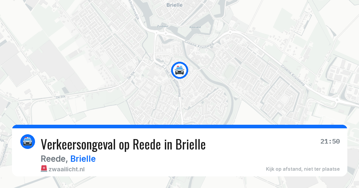 Verkeersongeval op Reede in Brielle — 19 jun 2026