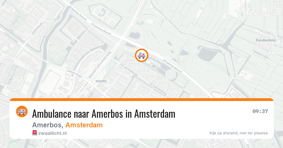 Ambulance naar Amerbos in Amsterdam — 29 jun 2026