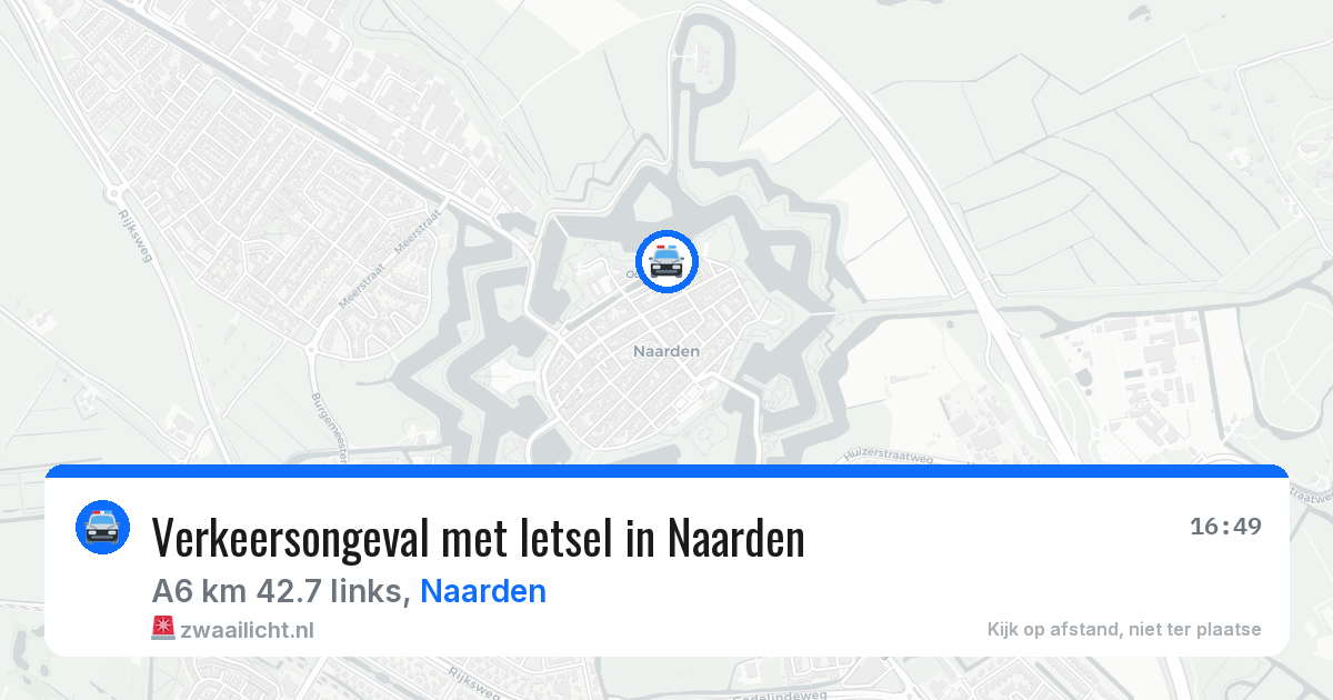 Verkeersongeval met letsel in Naarden — 4 mei 2026