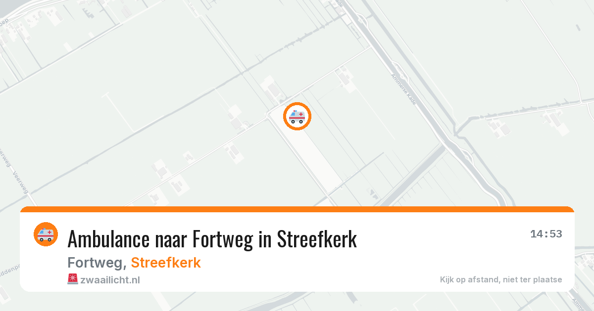Ambulance naar Fortweg in Streefkerk — 19 jul 2026
