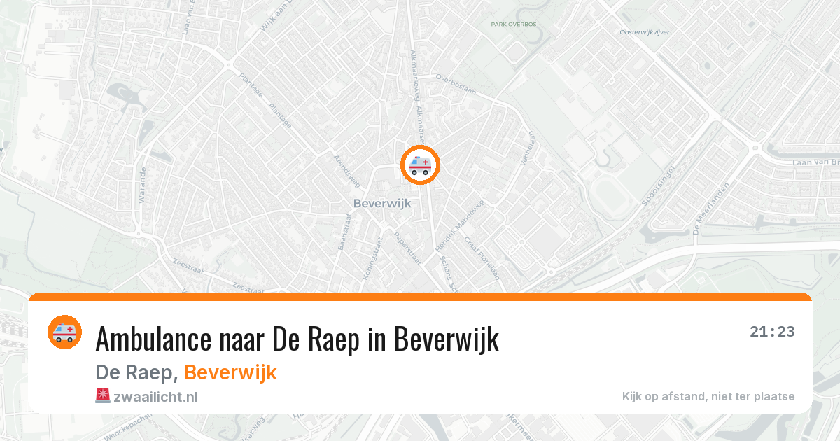 Ambulance naar De Raep in Beverwijk — 11 aug 2026