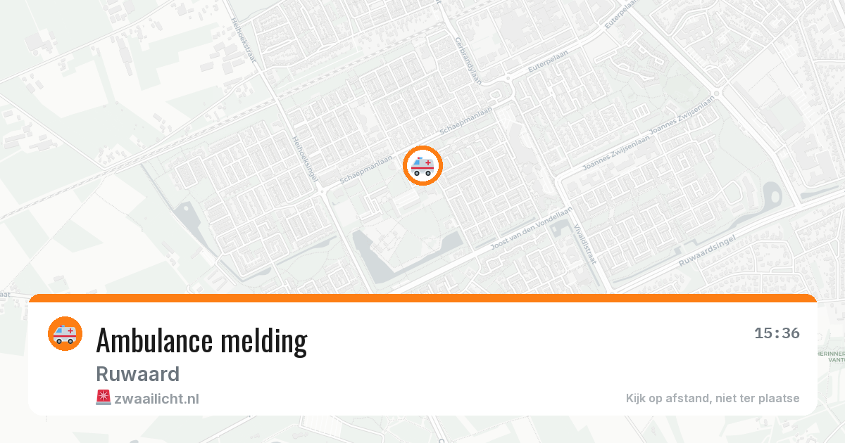Ambulance melding — 9 jun 2026