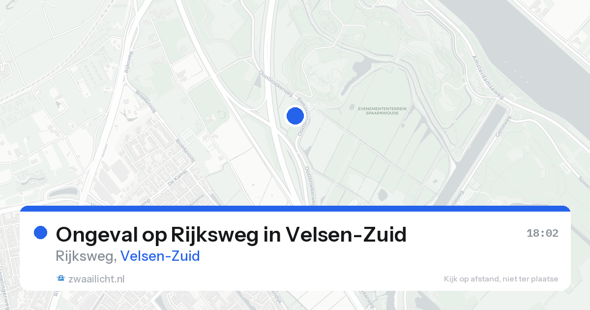 Ongeval op Rijksweg in Velsen-Zuid — 25 aug 2026