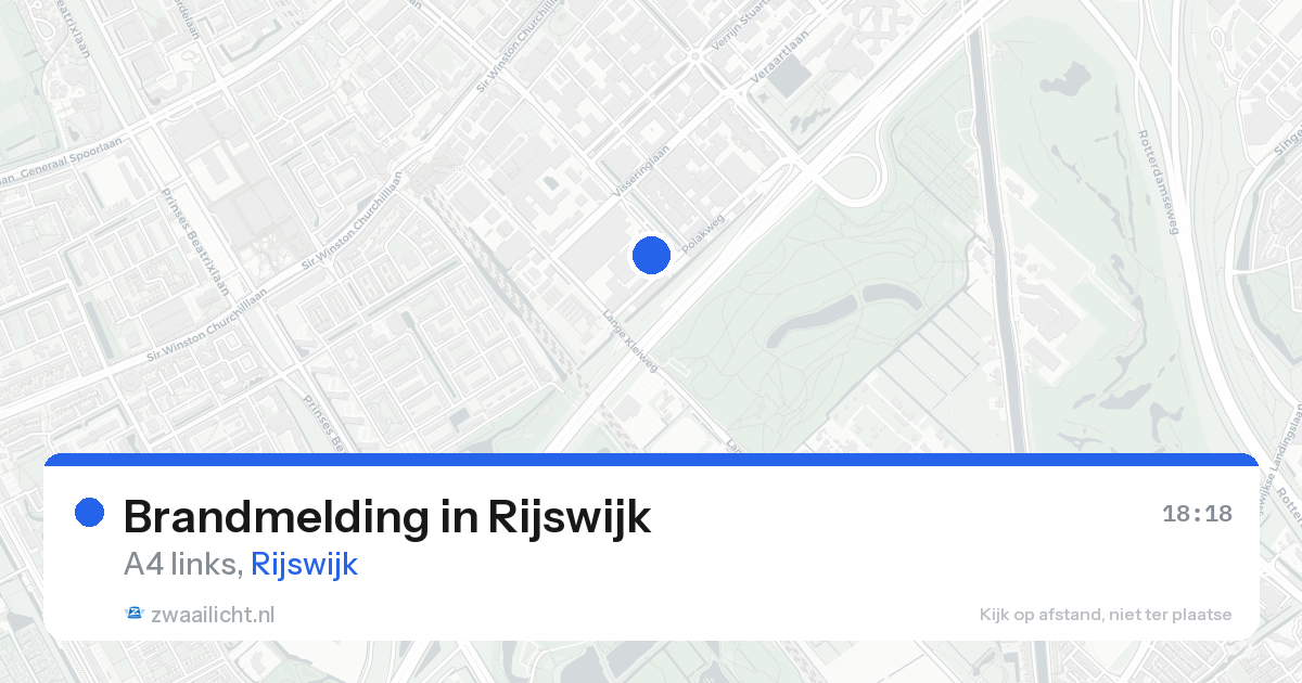 Brandmelding in Rijswijk — 24 aug 2026