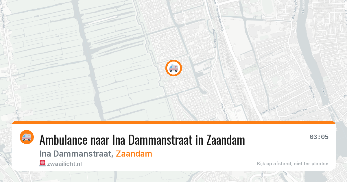 Ambulance naar Ina Dammanstraat in Zaandam — 30 jan 2026