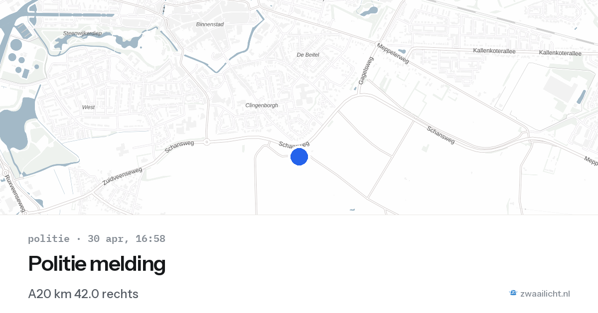 Politie melding — 30 apr 2026