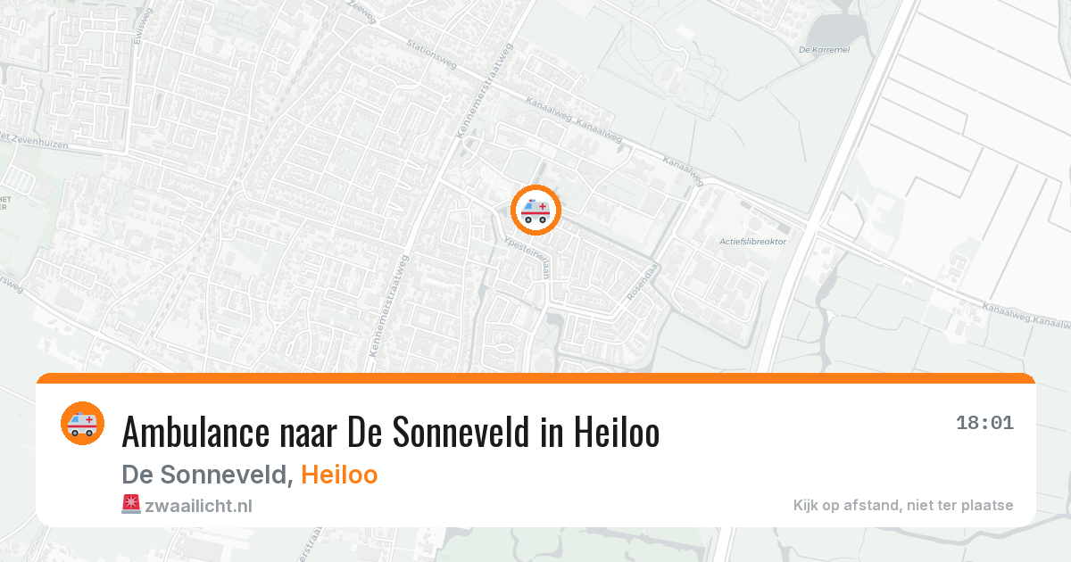 Ambulance naar De Sonneveld in Heiloo — 27 apr 2026