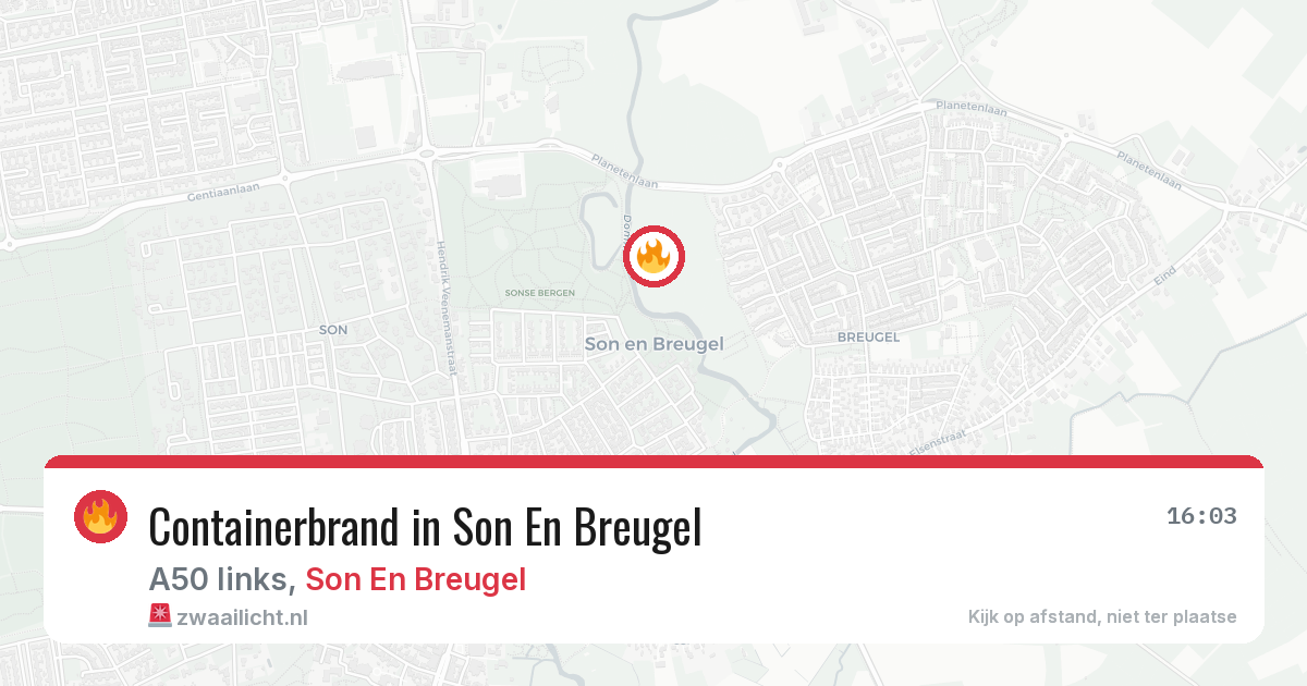 Containerbrand in Son En Breugel — 29 jun 2026
