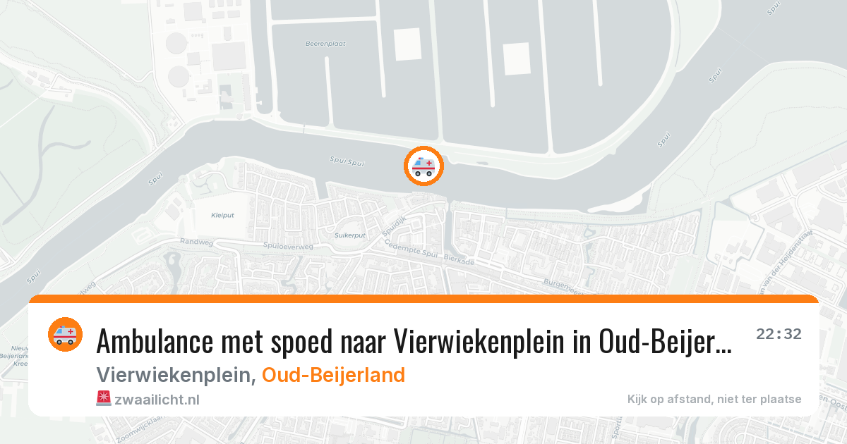 Ambulance met spoed naar Vierwiekenplein in Oud-Beijerland — 21 apr 2026