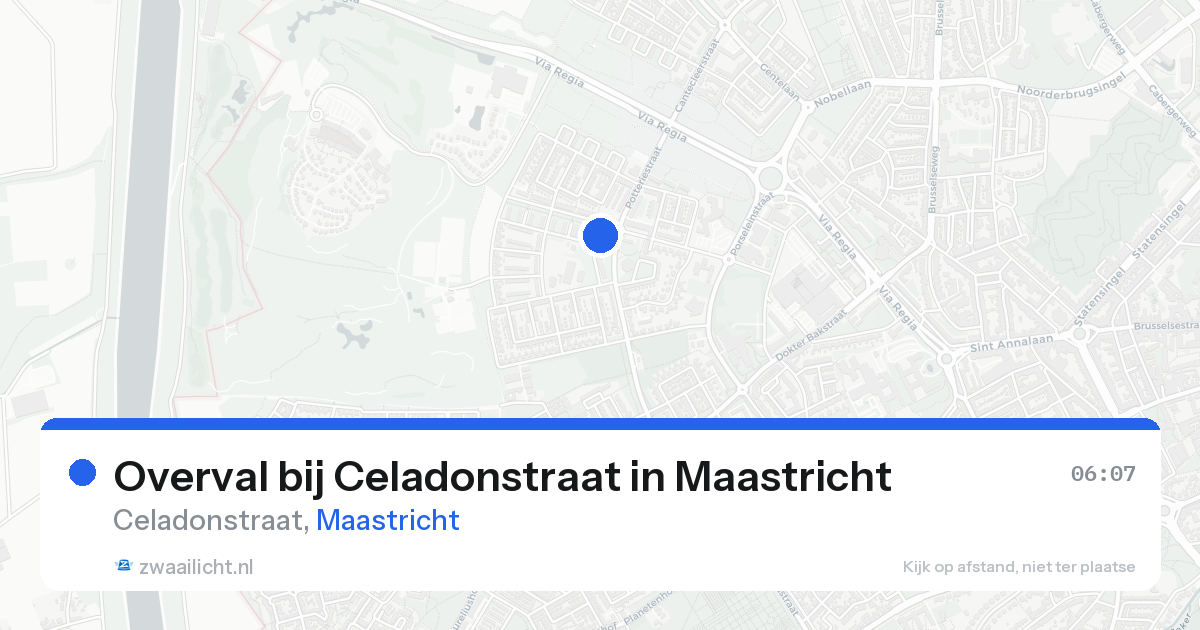 Overval bij Celadonstraat in Maastricht — 23 aug 2026