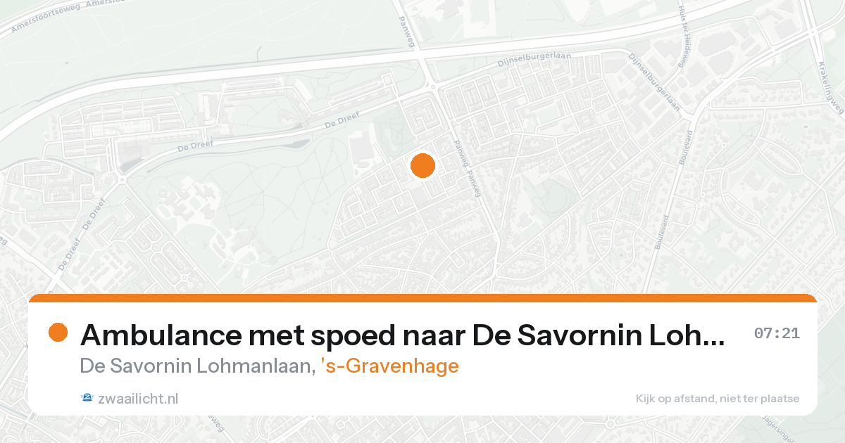 Ambulance met spoed naar De Savornin Lohmanlaan in 's-Gravenhage — 8 feb 2026
