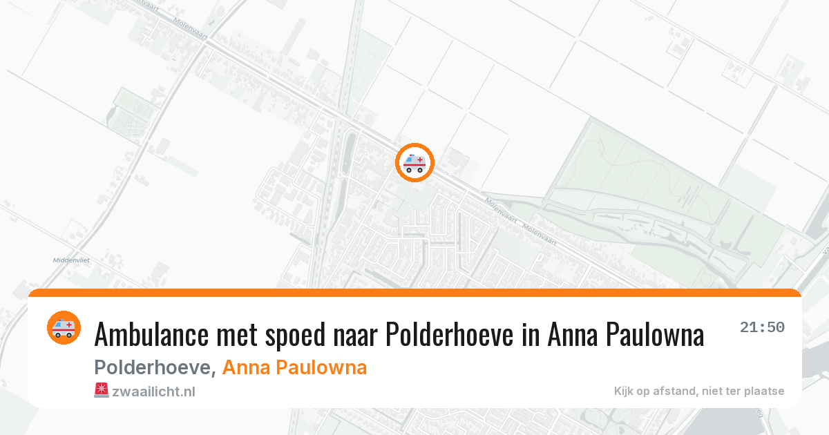 Ambulance met spoed naar Polderhoeve in Anna Paulowna — 25 jun 2026