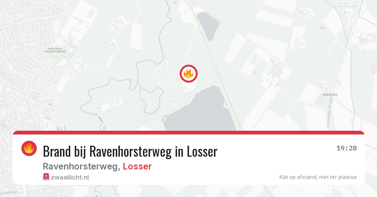 Brand bij Ravenhorsterweg in Losser — 6 aug 2026