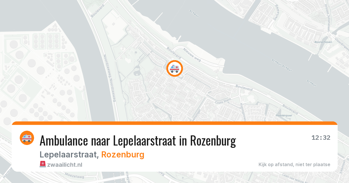 Ambulance naar Lepelaarstraat in Rozenburg — 17 mrt 2026