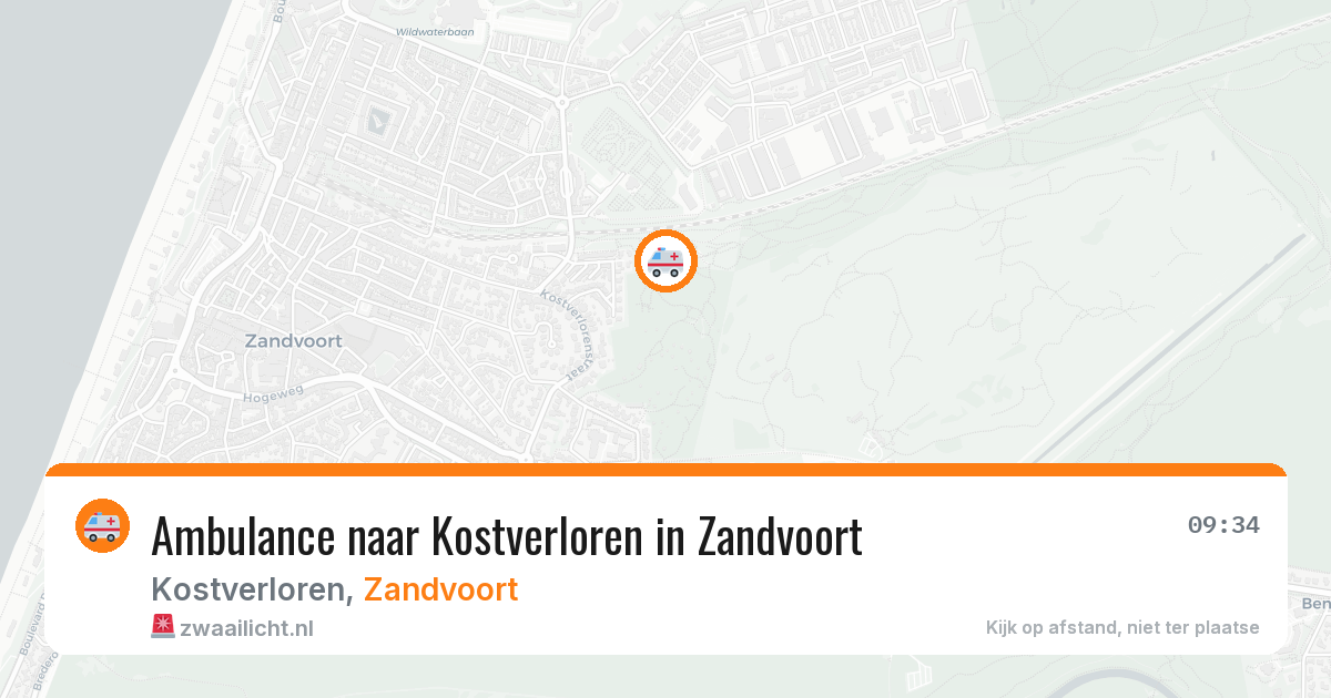 Ambulance naar Kostverloren in Zandvoort — 11 jul 2026