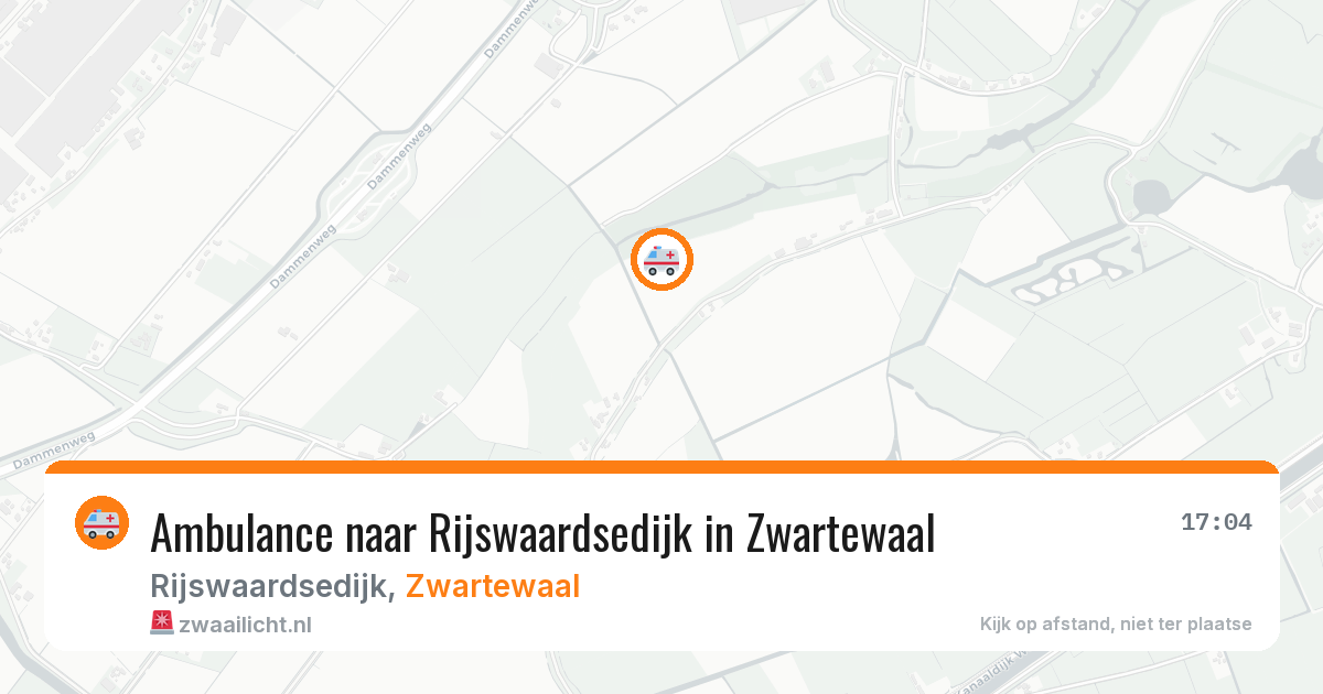 Ambulance naar Rijswaardsedijk in Zwartewaal — 30 jul 2026