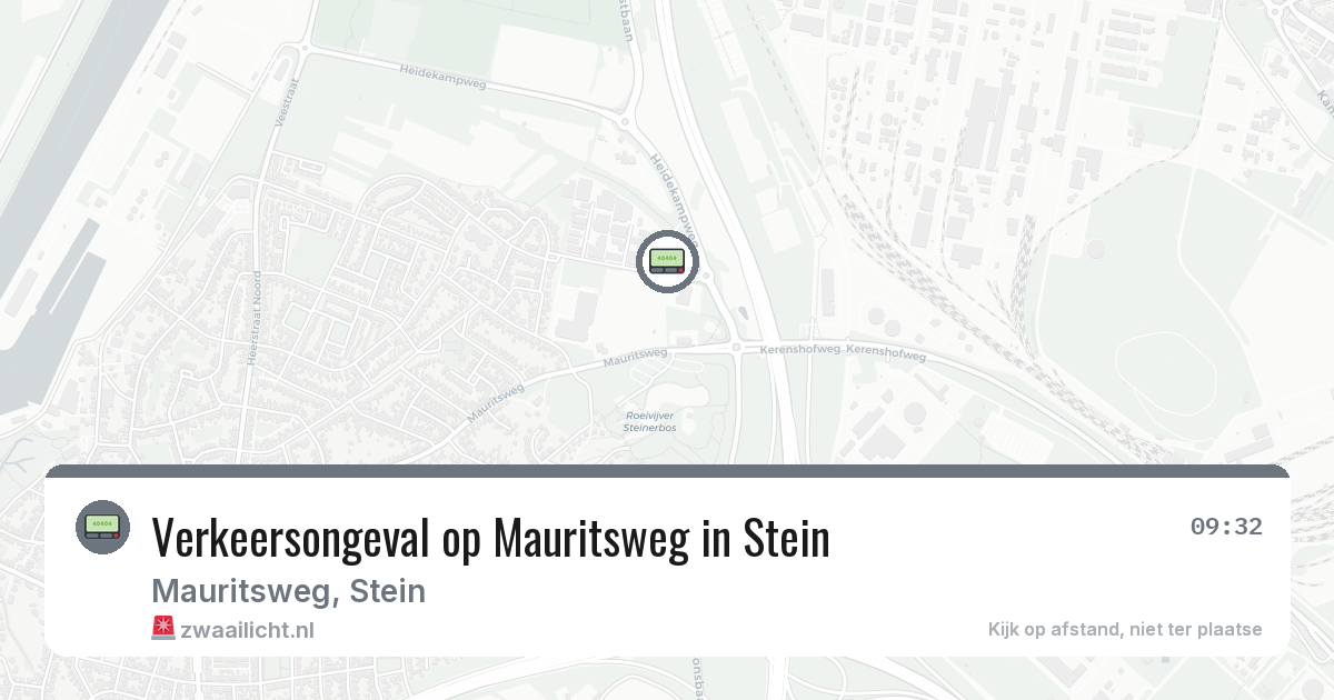Verkeersongeval op Mauritsweg in Stein — 29 jun 2026