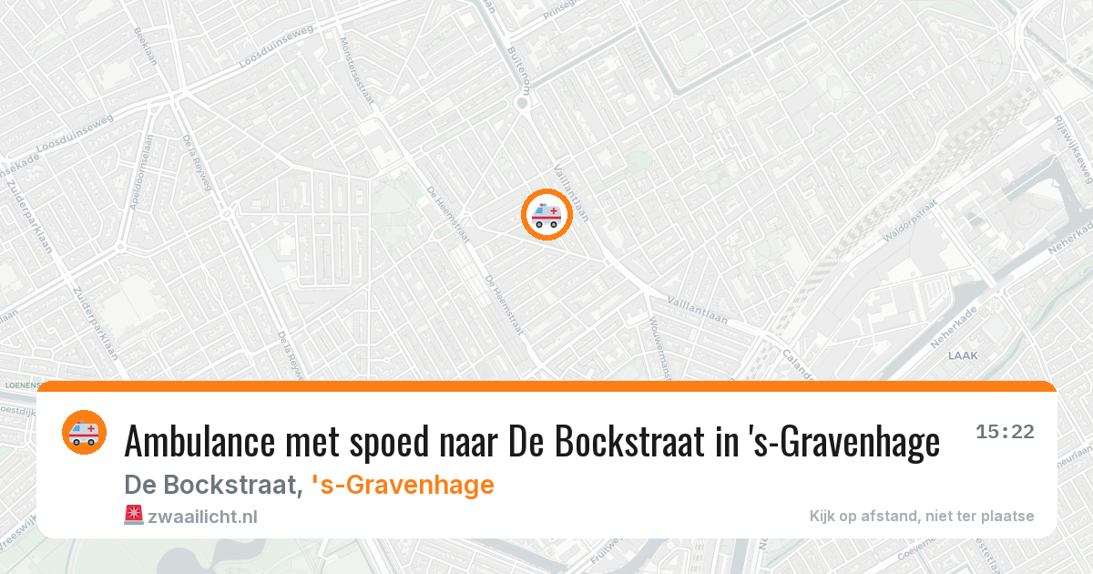 Ambulance met spoed naar De Bockstraat in 's-Gravenhage — 11 apr 2026