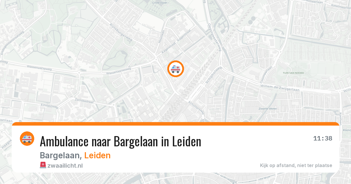 Ambulance naar Bargelaan in Leiden — 24 mrt 2026