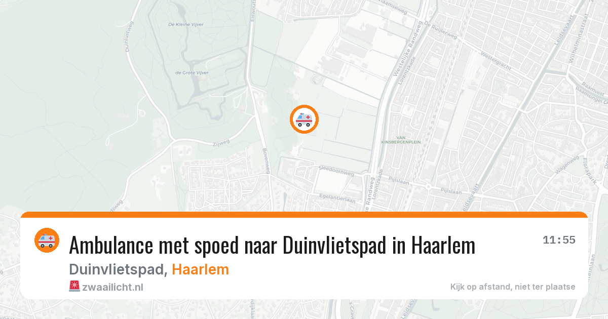 Ambulance met spoed naar Duinvlietspad in Haarlem — 29 apr 2026