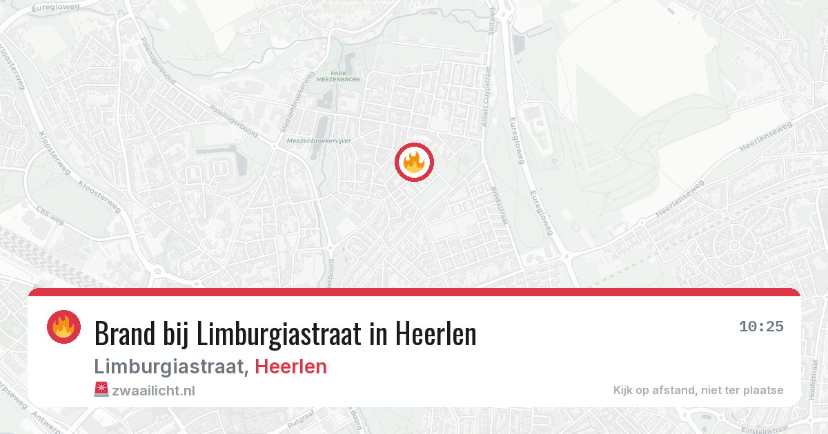 Brand bij Limburgiastraat in Heerlen — 2 aug 2026