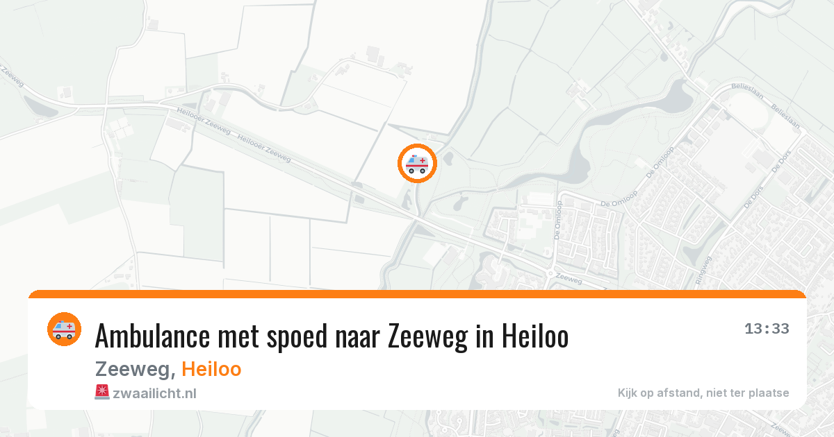 Ambulance met spoed naar Zeeweg in Heiloo — 26 jan 2026