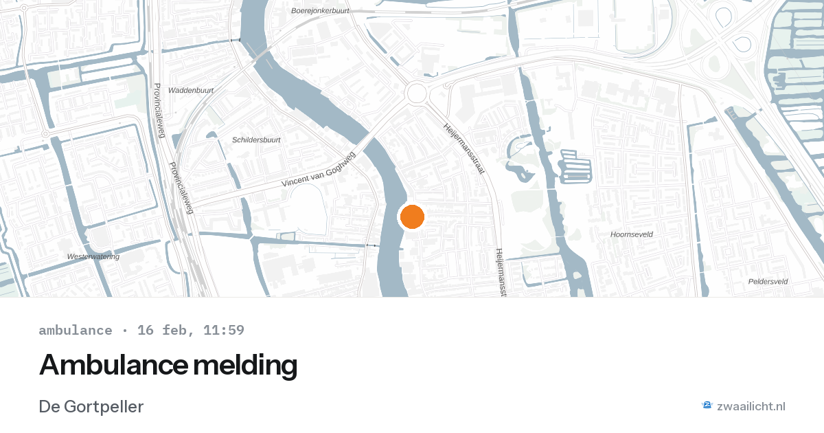 Ambulance melding — 16 feb 2026
