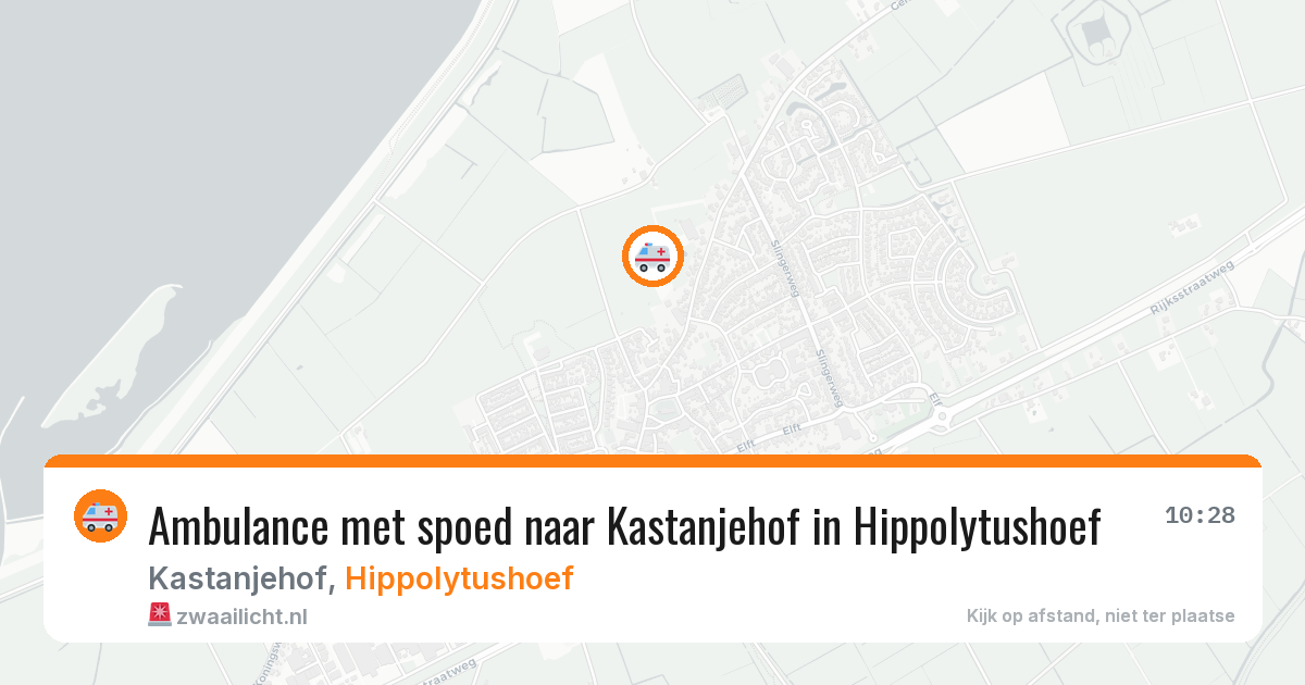 Ambulance met spoed naar Kastanjehof in Hippolytushoef — 13 apr 2026