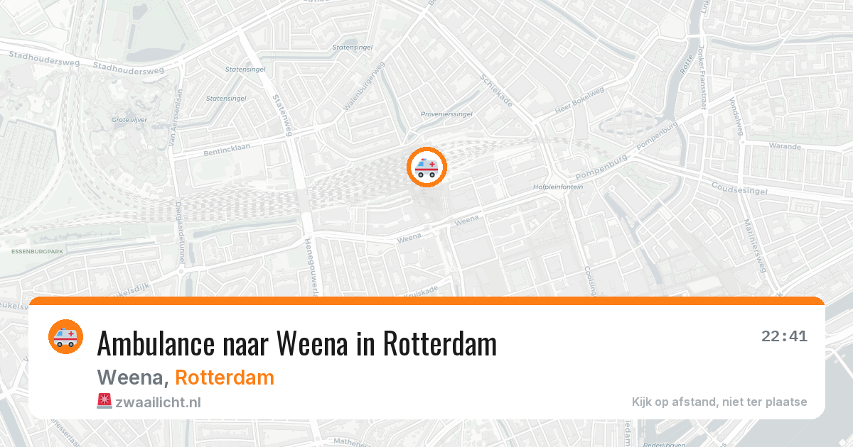 Ambulance naar Weena in Rotterdam — 10 aug 2026