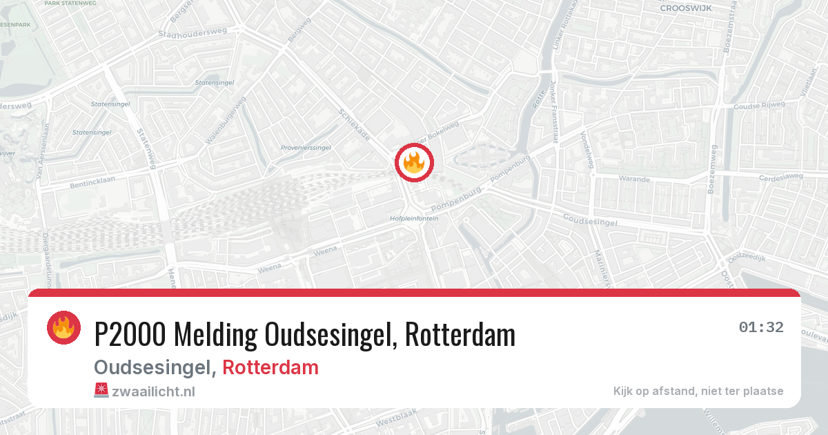 P2000 Melding Oudsesingel, Rotterdam — 1 aug 2026