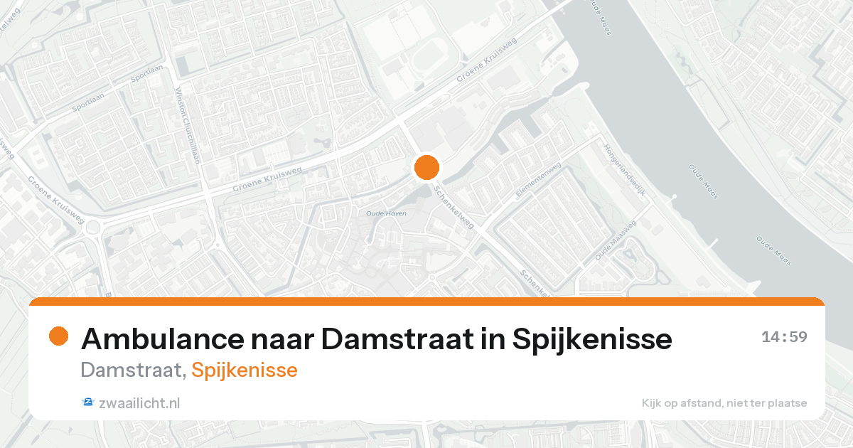 Ambulance naar Damstraat in Spijkenisse — 10 jul 2026