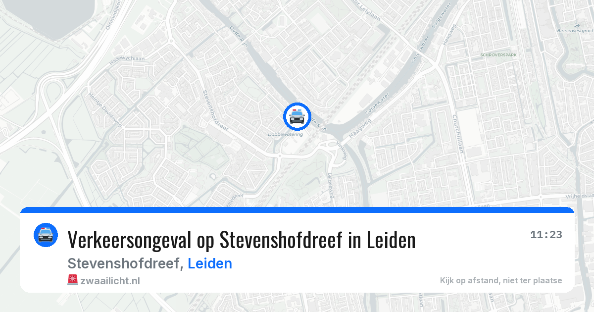 Verkeersongeval op Stevenshofdreef in Leiden — 6 jul 2026