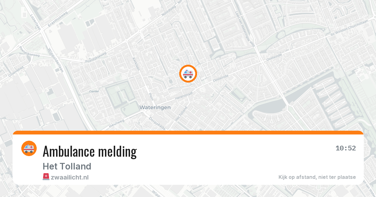 Ambulance melding — 19 jan 2026