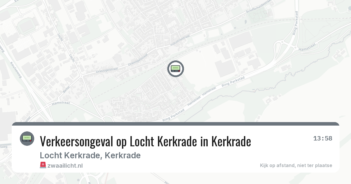 Verkeersongeval op Locht Kerkrade in Kerkrade — 30 jul 2026