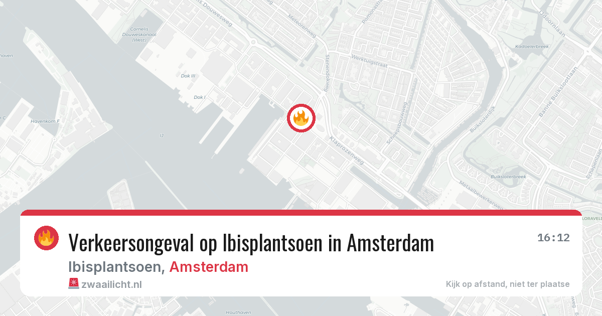 Verkeersongeval op Ibisplantsoen in Amsterdam — 27 apr 2026