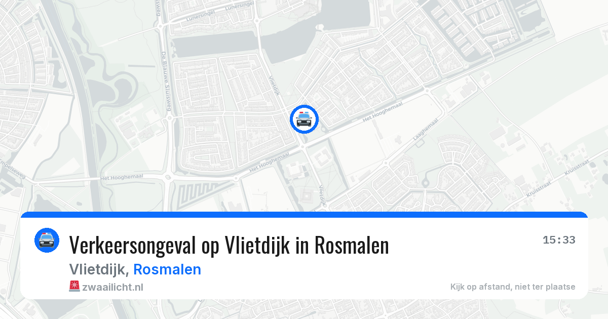 Verkeersongeval op Vlietdijk in Rosmalen — 23 mei 2026