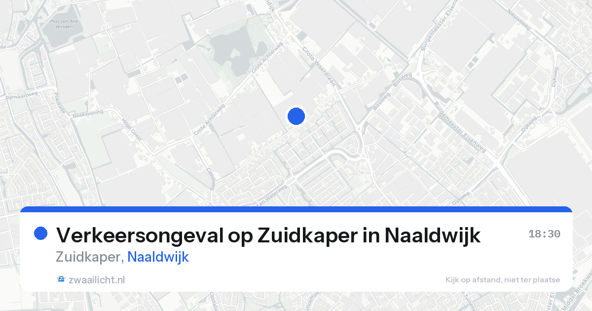 Verkeersongeval op Zuidkaper in Naaldwijk — 3 apr 2026