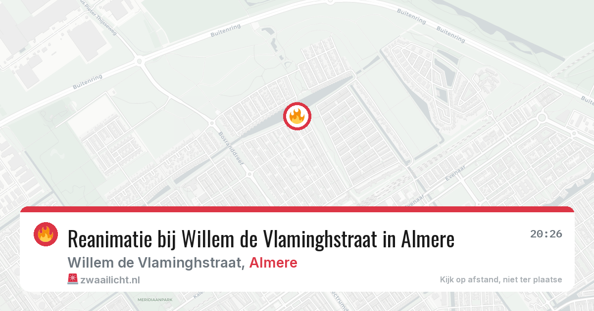Reanimatie bij Willem de Vlaminghstraat in Almere — 13 apr 2026