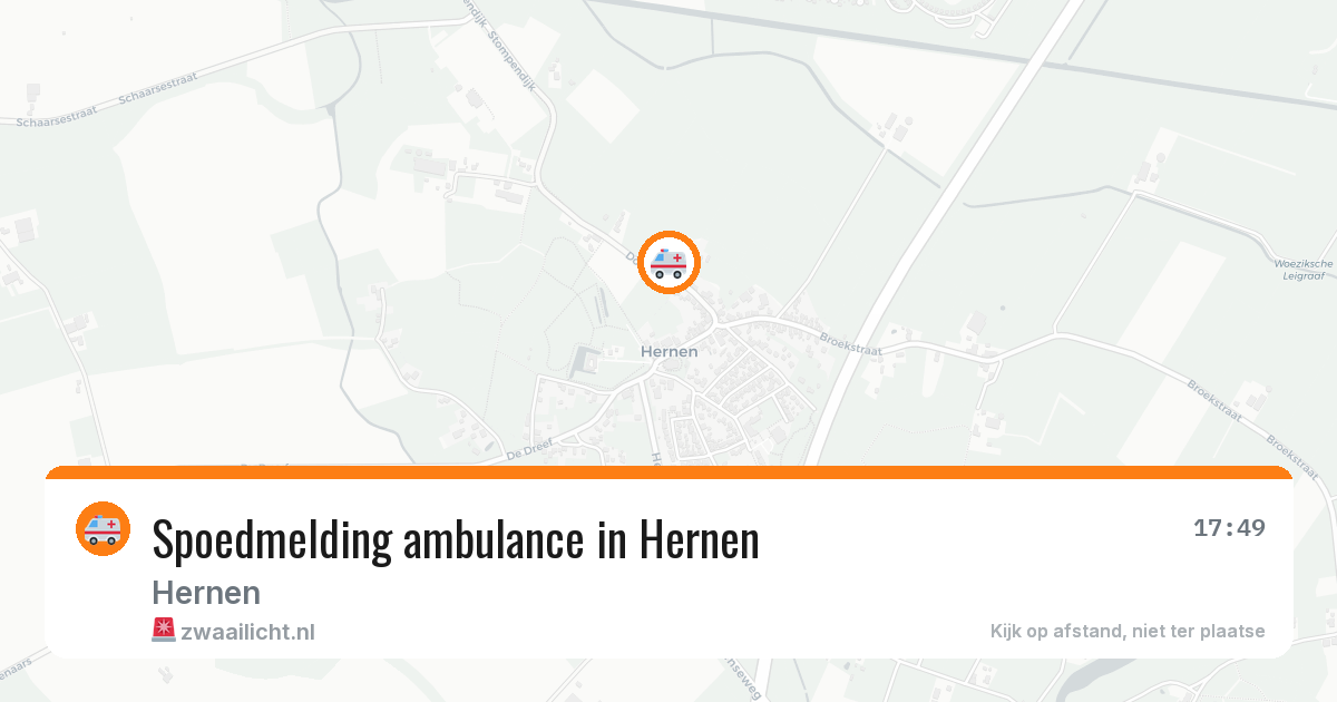 Spoedmelding ambulance in Hernen — 18 jan 2026