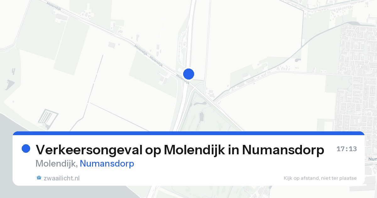 Verkeersongeval op Molendijk in Numansdorp — 23 aug 2026
