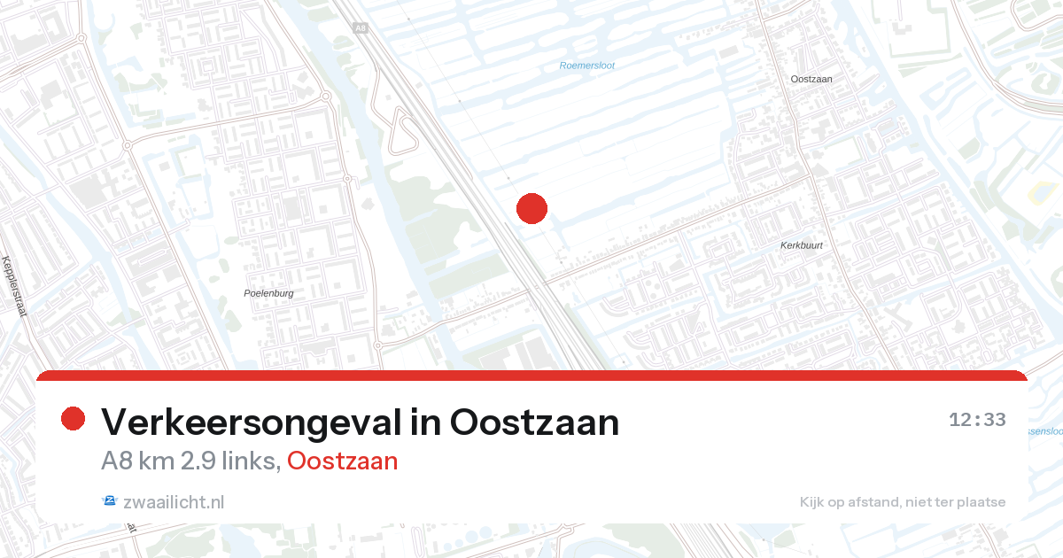 Verkeersongeval in Oostzaan — 27 aug 2026